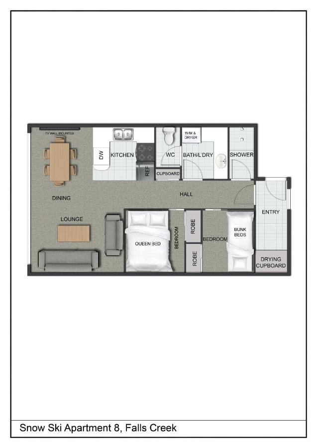 Snow Ski Apartments 08 ฟอลส์ครีก ภายนอก รูปภาพ